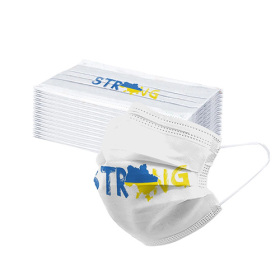 Personalized Disposable Face Masks With Ukraine Printed